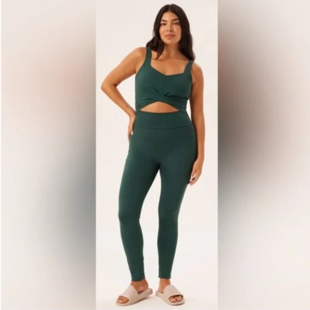 NEW NWT Girlfriend Collective twist unitard jumpsuit in Moss size XL